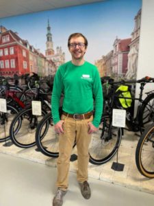 Guido aus dem Cargobike-Zentrum Aarau-Ost