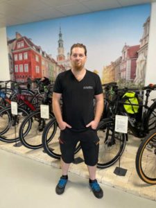 Marco aus dem Cargobike-Zentrum Aarau-Ost