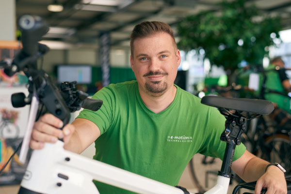 Dennis aus dem Lastenfahrrad-Zentrum Düsseldorf