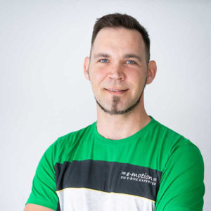 Mitarbeiter Michael von der e-motion e-Bike Welt Gießen