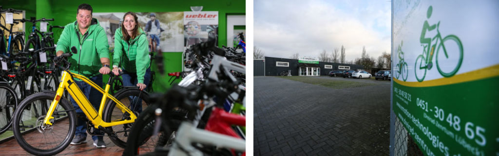 Das e-motion Lastenfahrrad-Zentrum in Lübeck