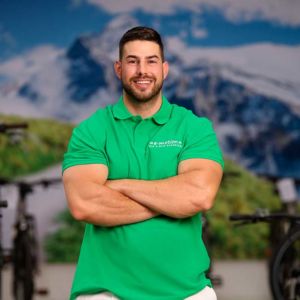 Chris aus dem Lastenfahrrad-Zentrum Kornwestheim