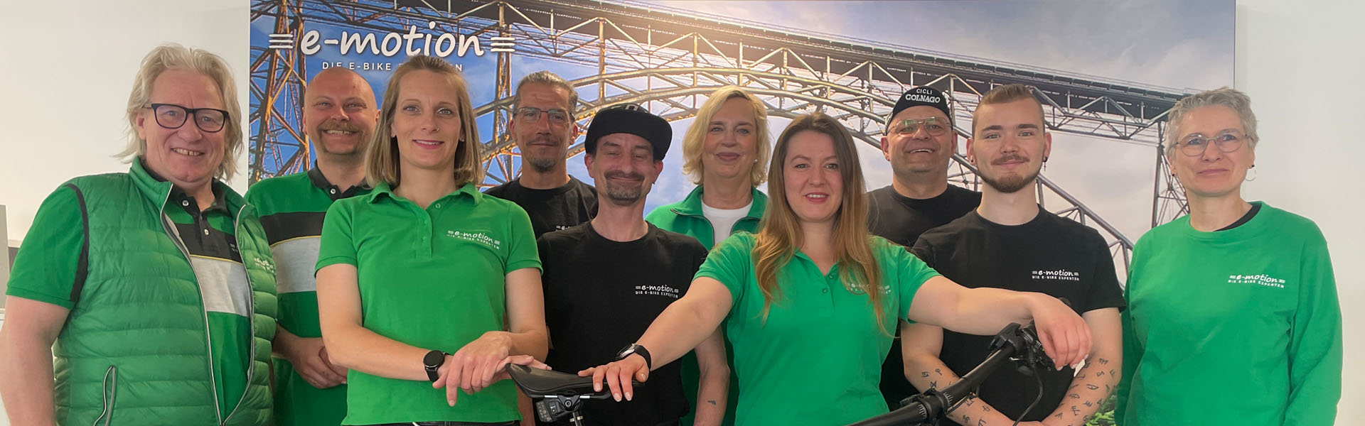 Teambild der e-motion e-Bike Welt in Remscheid