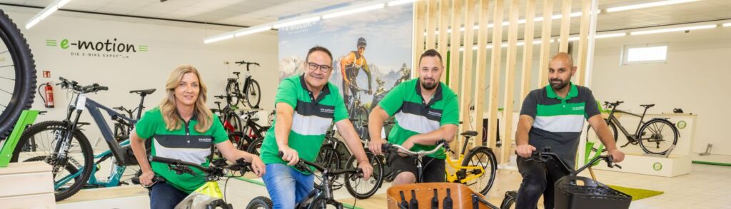Das Team des Lastenfahrrad-Zentrums Adelsdorf