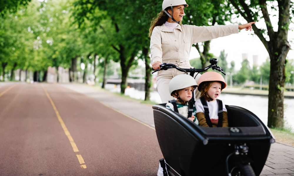 Lastenrad Faktencheck Mutter mit Kindern Lastenräder im Faktencheck